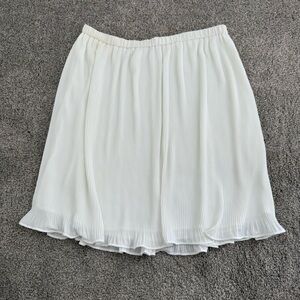 Banana Republic White A-Line Skirt
